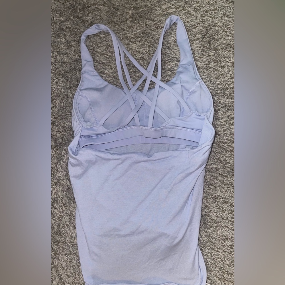 lululemon open back tank- lavender